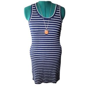 Hye Park And Lune Blue & White Striped Dress